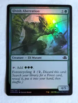 Elvish Aberration #156 Dominaria Remastered Foil Magic the Gathering - Image 1