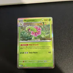 Meganium Mega Evolution Stamped Build and Battle Promo 001 Pokemon IN HAND NEW - Image 1