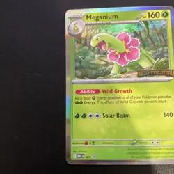 Meganium Mega Evolution Stamped Build and Battle Promo 001 Pokemon IN HAND NEW - Image 3