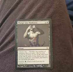 MTG Plunge into Darkness -Rare Fifth Dawn - Image 1