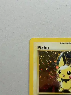 Pichu 12/111 Neo Genesis Holo Rare SWIRL Pokemon 2000 - LP - Image 3