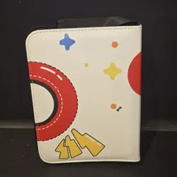 Pokemon TCG 3 Ring 400 Card Sleeve Binder Red White Yellow - Image 2