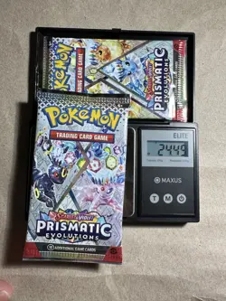 Pokemon Prismatic Evolutions Heavy Packs-Sealed-24.69g & 24.49g Get The Pair - Image 2