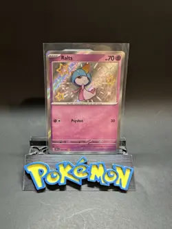 Ralts 153/091 Pokemon TCG SV: Paldean Fates Baby Shiny Rare Holo Near Mint NM - Image 1