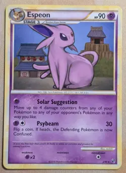 Espeon - 2/90 (HGSS Undaunted) Rare Deck Exclusives NEAR MINT Pokemon Card TCG - Image 1