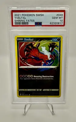 Yveltal 46/72 Amazing Rare Shining Fates PSA 10 GEM MINT Pokemon TCG - Image 1