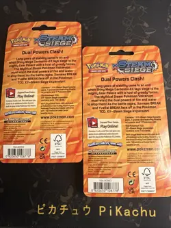 2x POKEMON XY STEAM SIEGE BLISTER BOOSTER PACK NEW FLOETTE BLACK STAR PROMO - Image 4