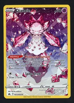 Diancie GG13/GG70 Crown Zenith Ultra Rare Pokemon TCG - Image 1