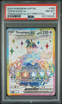 Terapagos ex 165 PSA 8 Terapagos ex UPC Promo Pokemon Scarlet & Violet 2024 - Image 1