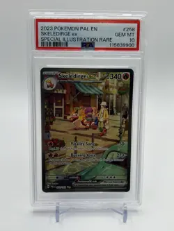 23’ POKEMON PAL EN-PALDEA EVOLVED #258 SKELEDIRGE EX SPECIAL ILLUSTRATION PSA 10 - Image 1