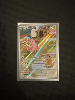 Pokemon Chansey 187 Twilight Masquerade Holo Full Art Near Mint Psyduck Ditto - Image 1