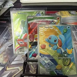 Pokemon TCG First Partner Illustration Gen 1 Kanto Starters Set Mint/Near Mint - Image 1