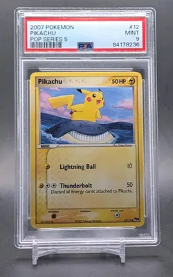 2007 POKEMON POP SERIES 5 #12 PIKACHU PSA 9 - Image 1