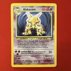 90’s Pokemon Alakazam Base Set 2 Holo Rare 80 1/130 - Image 1