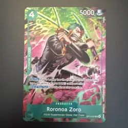 Roronoa Zoro Treasure Rare OP13-037 TR Adventures On Kamis Island One Piece TCG - Image 1