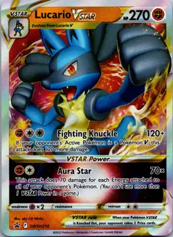 Lucario VSTAR Promo SWSD SWSH: Sword & Shield Promo Cards SWSH214 LP - Image 1