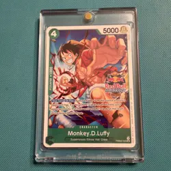 Monkey.D.Luffy (Red Bull Double Don!!) PRB02-005 One Piece Promotion Cards Rare - Image 1