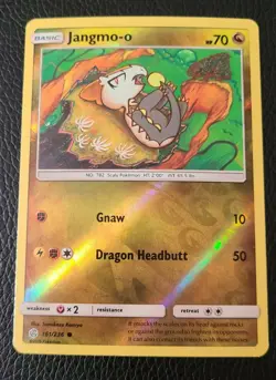 Pokemon- JANGMO-O 161/236- REVERSE HOLO CARD- COSMIC ECLIPSE - Image 1