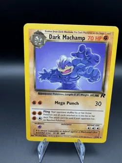 Dark Machamp 27/82 Team Rocket Set Non-Holo Rare WOTC Pokemon Card NM - Image 1