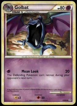 Golbat Uncommon - HGSS Unleashed 30/95 2010 LP+ Pokemon Card - Image 1