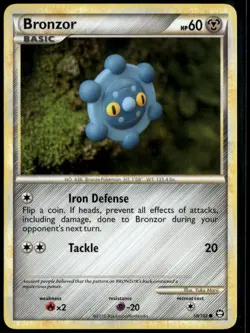 Bronzor Common - HGSS Triumphant 58/102 2010 LP+ Pokemon Card - Image 1