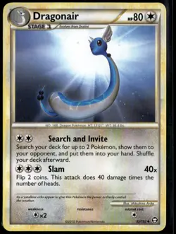 Dragonair Uncommon - HGSS Triumphant 32/102 2010 LP+ Pokemon Card - Image 1