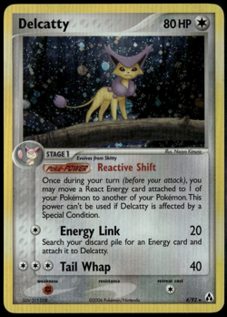Delcatty Holo 4/92 ex Legend Maker 2006 LP Pokemon Card - Image 1