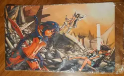 Kill la kill anime Ryuko Playmat card game desk Mouse Pad TCG CCG MTG 24 x 14 - Image 1