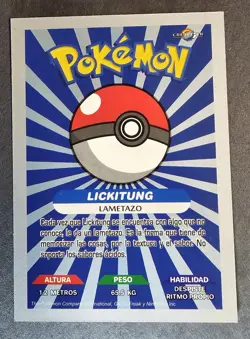 LICKITUNG - POKEMON KANTO CREALASER RARE TCG CARD - Image 2