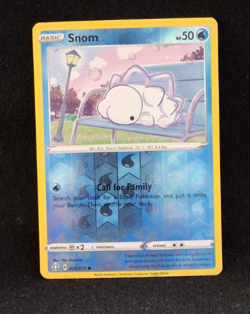 SNOM HP 50 BASIC 029/ 072 REVERSE HOLO 2021 POKEMON TRADING CARD - Image 3