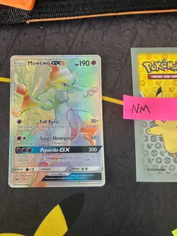 Pokemon Card Mewtwo GX Sun & Moon Shining Legends Secret Rare 76/73 293 💎NM💎 - Image 1
