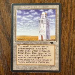 Urza's Tower (Plains) - Magic the Gathering MTG Antiquities Vintage 1995 - Image 1