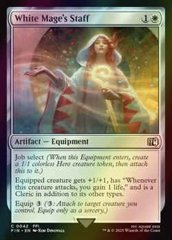 MTG White Mage's Staff Foil ** Final Fantasy ** English - Image 1