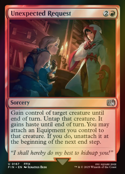 MTG Unexpected Request Foil ** Final Fantasy ** English - Image 1