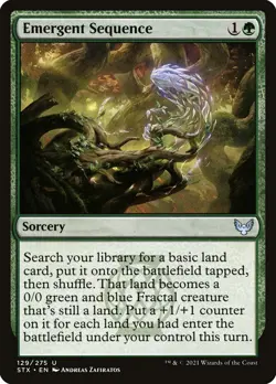 Emergent Sequence Foil (129) Strixhaven: School of Mages STX MTG Magic - Image 1