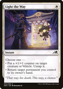 Light the Way Foil (024) Kamigawa: Neon Dynasty NEO MTG Magic - Image 1