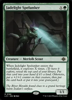 Jadelight Spelunker Foil (196) The Lost Caverns of Ixalan LCI MTG Magic - Image 1