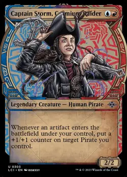Captain Storm, Cosmium Raider Foil (303) Showcase The Lost Caverns of Ixalan MTG - Image 1