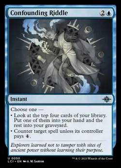 Confounding Riddle Foil (050) The Lost Caverns of Ixalan LCI MTG Magic - Image 1