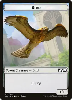 Bird Token (002) Core Set 2021 M21 MTG Magic - Image 1
