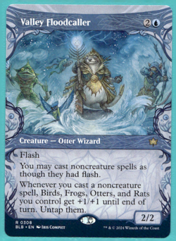 VALLEY FLOODCALLER SHOWCASE BLOOMBURROW BLB RARE OTTER WIZARD MTG 308 - Image 1