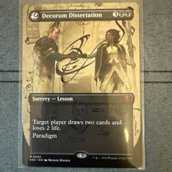 Decorum Dissertation NM Borderless Secrets of Strixhaven MTG - Image 1