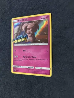 Snubbull SM200 Pokemon Sun & Moon Detective Pikachu Stamped Black Star Promo NM - Image 2