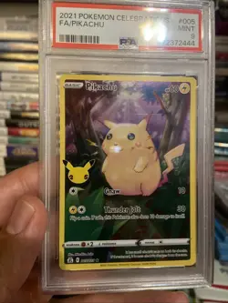 2021 POKEMON CELEBRATIONS #005 FULL ART/PIKACHU PSA 9 - Image 3