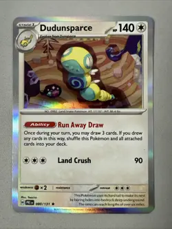 Pokemon TCG * SV Prismatic Evolutions * 080/131 Dudunsparce Rare HOLO * FRESH PK - Image 1
