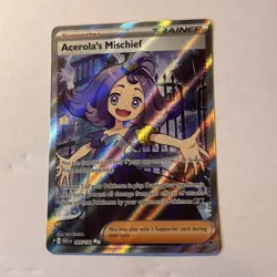 Pokemon TCG Mega Evolutions 165/132 Acerolas Mischief Trainer Full Art - Image 2
