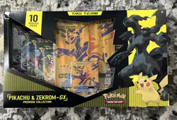 New Sealed Pokemon TCG Pikachu & Zekrom-GX Tag Team Premium Collection Box 820650809910 - Image 1