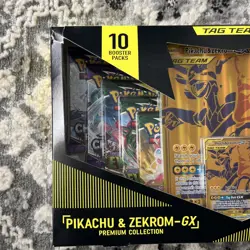 New Sealed Pokemon TCG Pikachu & Zekrom-GX Tag Team Premium Collection Box 820650809910 - Image 2