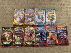 10 Pokemon Packs! 3 Perfect Order, 3 Destined Rivals, 2 Mega Evolution, 2 JT! - Image 1