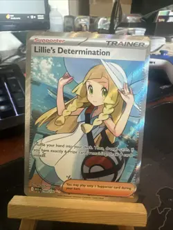Pokemon Lillie's Determination 169/132 Mega Evolution Me01 Ultra Rare Full Art - Image 1